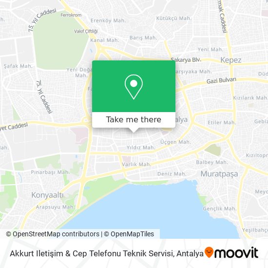 Akkurt Iletişim & Cep Telefonu Teknik Servisi map