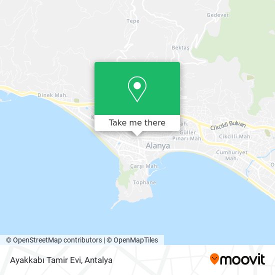 Ayakkabı Tamir Evi map