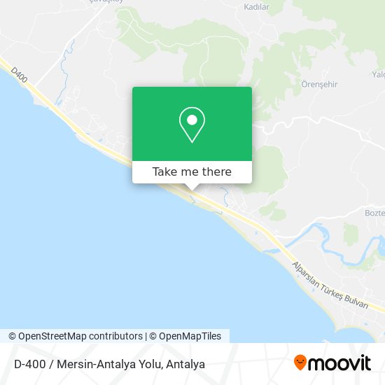 D-400 / Mersin-Antalya Yolu map