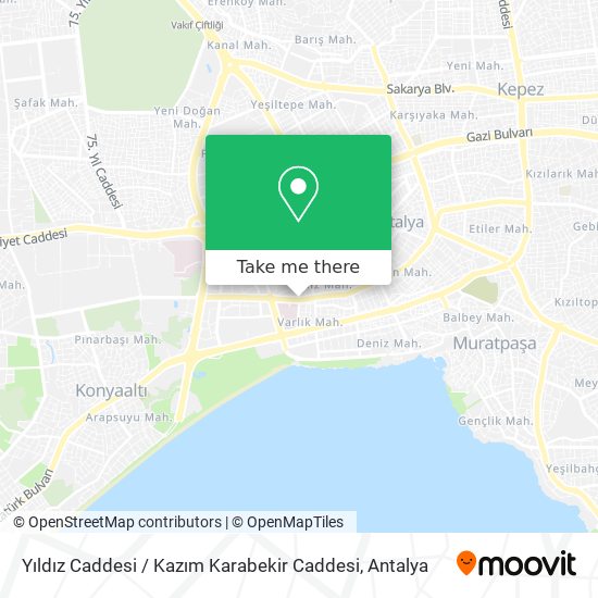 Yıldız Caddesi / Kazım Karabekir Caddesi map