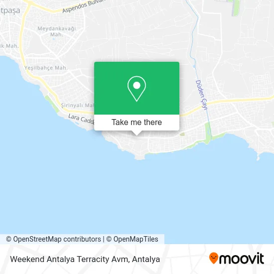 Weekend Antalya Terracity Avm map