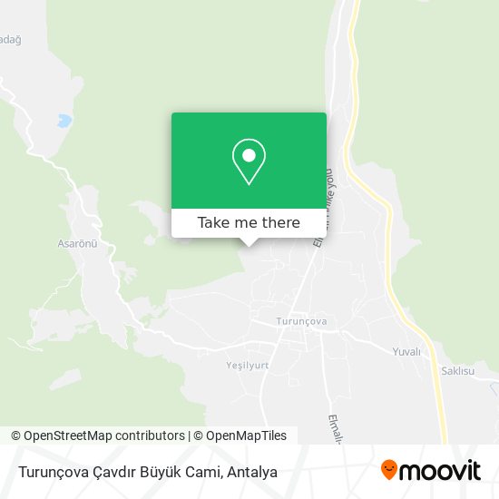Turunçova Çavdır Büyük Cami map