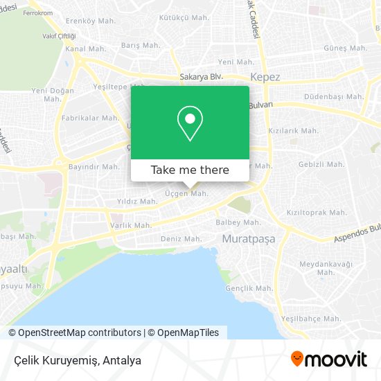 Çelik Kuruyemiş map