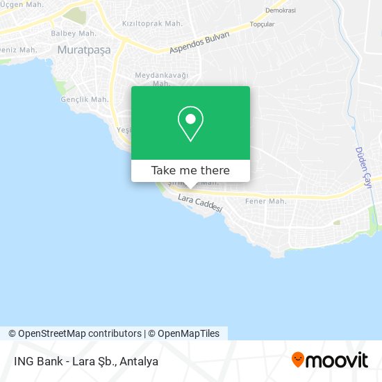 ING Bank - Lara Şb. map
