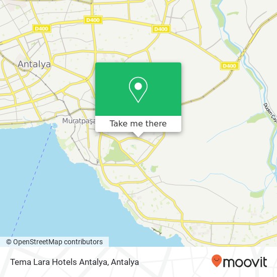 Tema Lara Hotels Antalya map