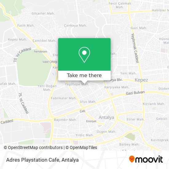 Adres Playstation Cafe map