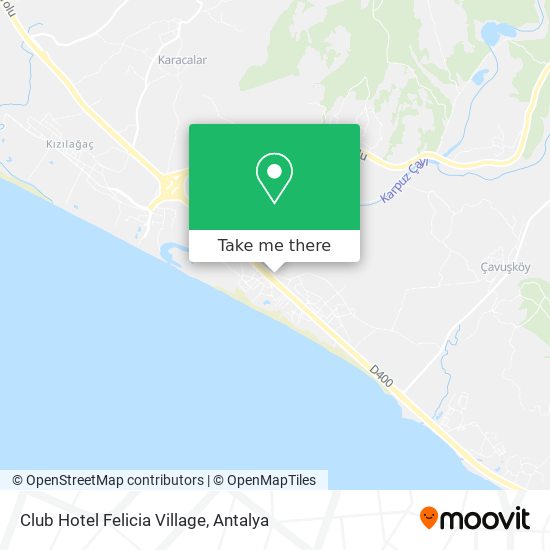 Club Hotel Felicia Village map