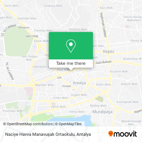 Naciye Havva Manavuşak Ortaokulu map
