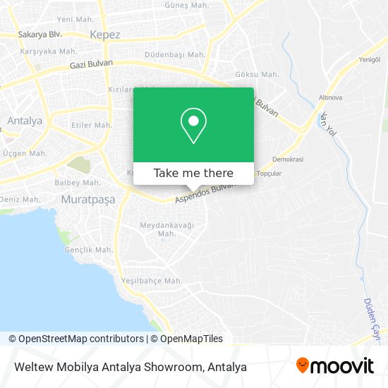 Weltew Mobilya Antalya Showroom map