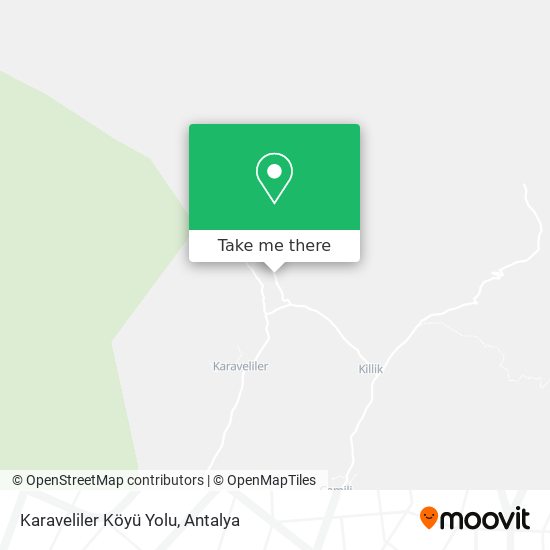 Karaveliler Köyü Yolu map