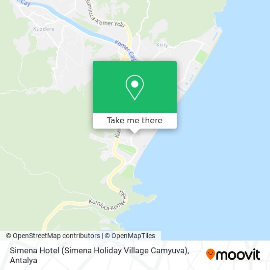 Simena Hotel (Simena Holiday Village Camyuva) map