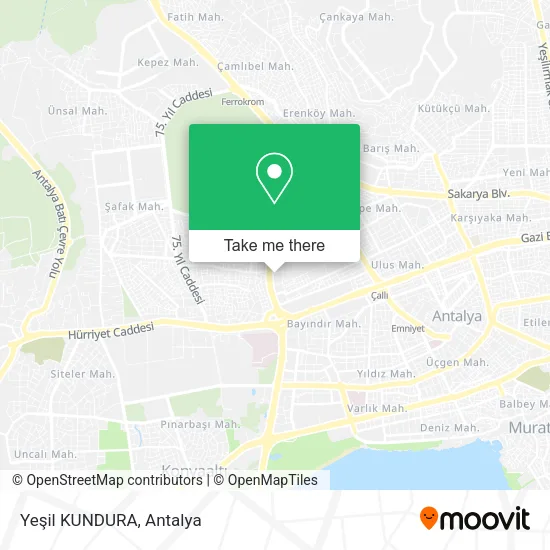Yeşil KUNDURA map