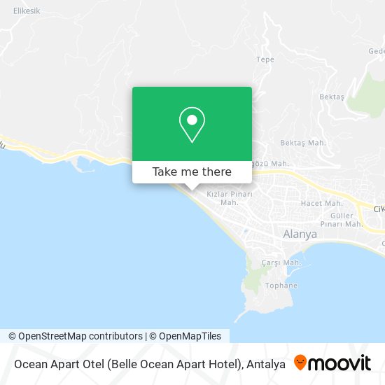 Ocean Apart Otel (Belle Ocean Apart Hotel) map