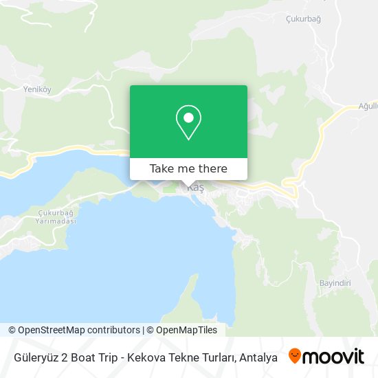 Güleryüz 2 Boat Trip - Kekova Tekne Turları map