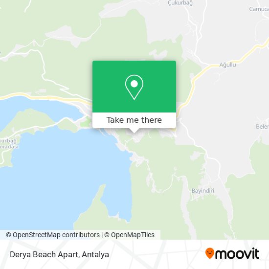 Derya Beach Apart map