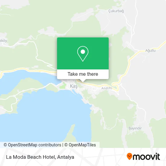 La Moda Beach Hotel map