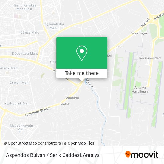 Aspendos Bulvarı / Serik Caddesi map