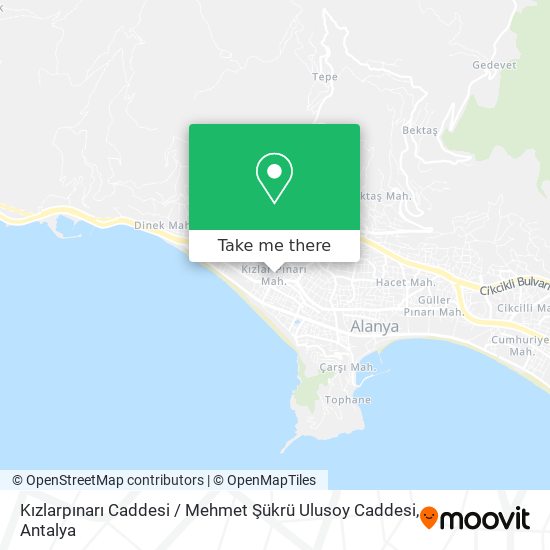 Kızlarpınarı Caddesi / Mehmet Şükrü Ulusoy Caddesi map