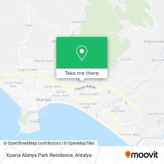 Xperia Alanya Park Residence map