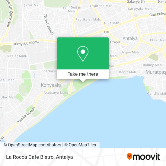La Rocca Cafe Bistro map