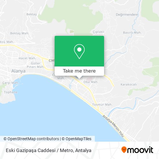 Eski Gazipaşa Caddesi / Metro map