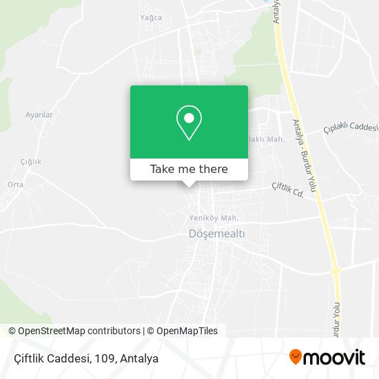 Çiftlik Caddesi, 109 map