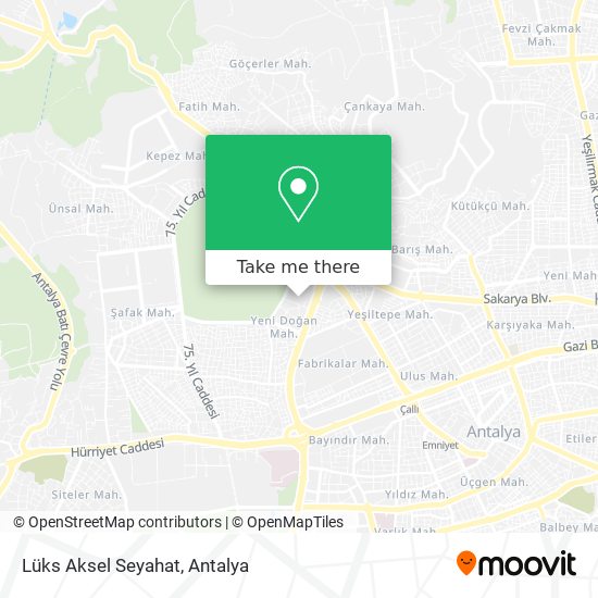 Lüks Aksel Seyahat map