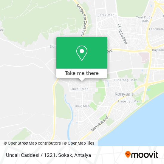 Uncalı Caddesi / 1221. Sokak map