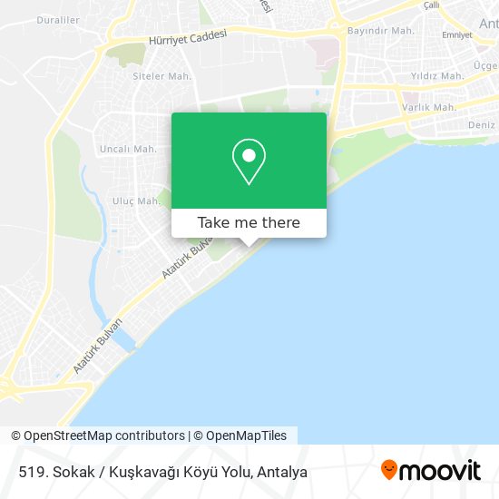 519. Sokak / Kuşkavağı Köyü Yolu map