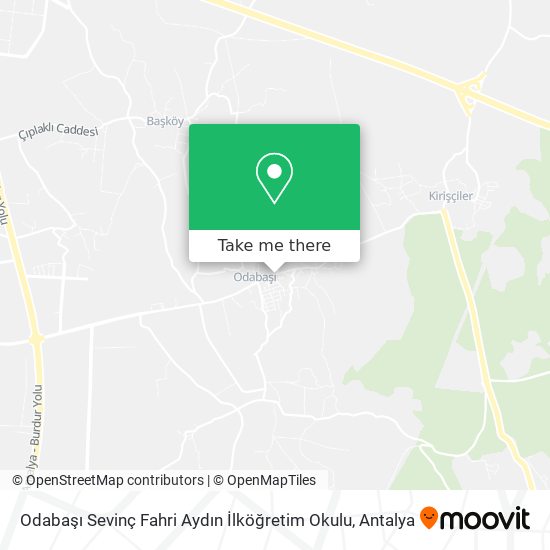 Odabaşı Sevinç Fahri Aydın İlköğretim Okulu map