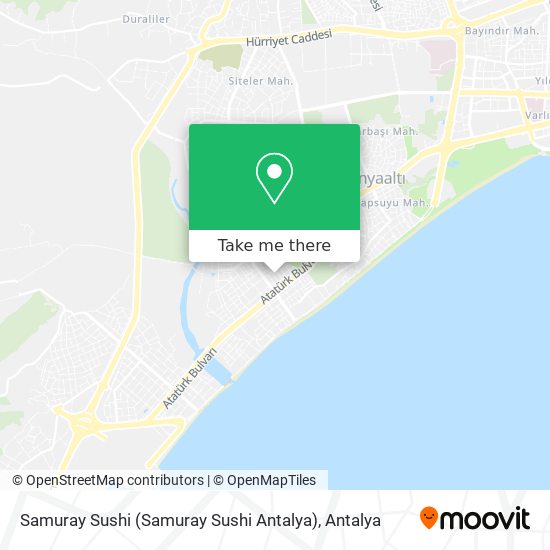 Samuray Sushi (Samuray Sushi Antalya) map