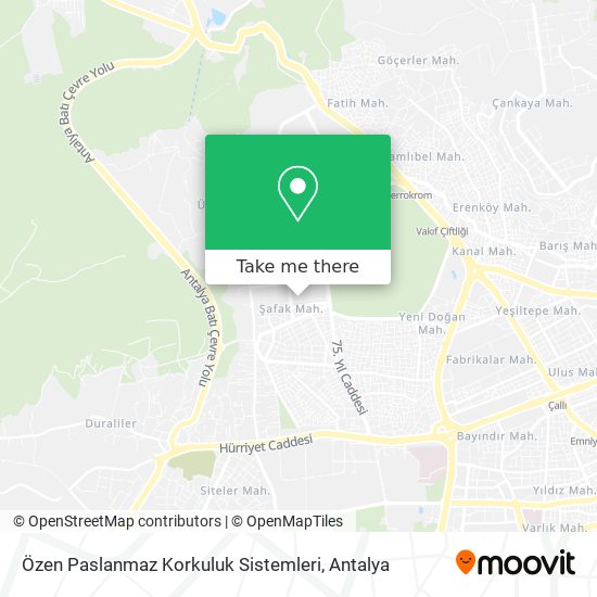 Özen Paslanmaz Korkuluk Sistemleri map