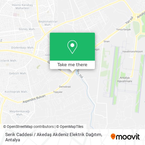 Serik Caddesi / Akedaş Akdeniz Elektrik Dağıtım map