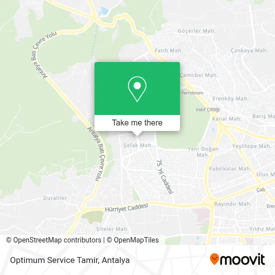 Optimum Service Tamir map