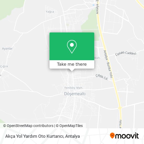 Akça Yol Yardım Oto Kurtarıcı map
