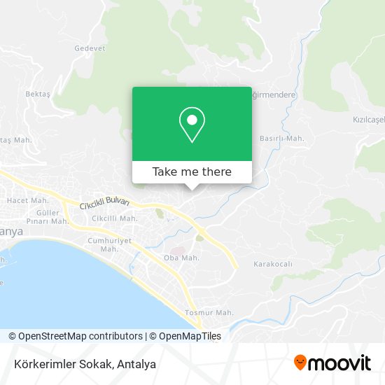 Körkerimler Sokak map