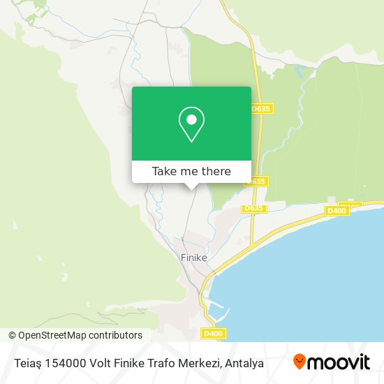 Teiaş 154000 Volt Finike Trafo Merkezi map