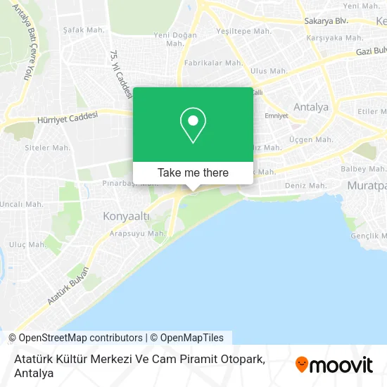 Atatürk Kültür Merkezi Ve Cam Piramit Otopark map