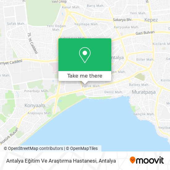 Antalya Eğitim Ve Araştırma Hastanesi map
