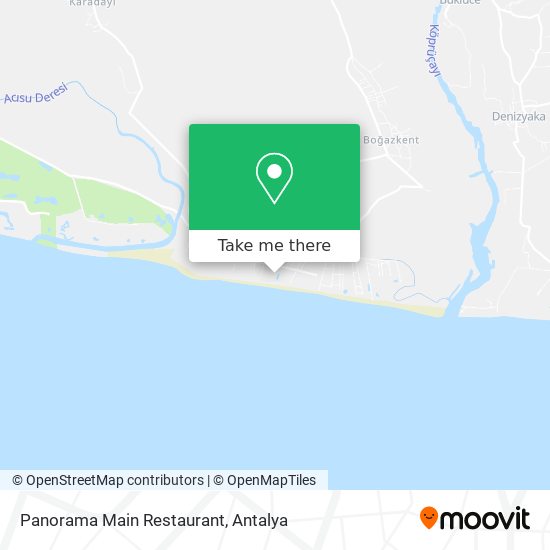 Panorama Main Restaurant map