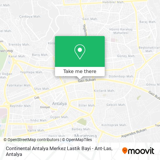 Continental Antalya Merkez Lastik Bayi - Ant-Las map