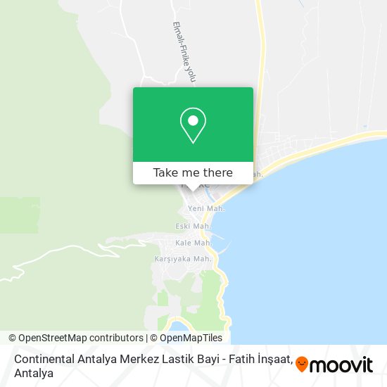 Continental Antalya Merkez Lastik Bayi - Fatih İnşaat map