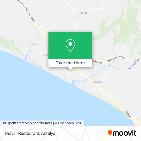 Bulvar Restaurant map