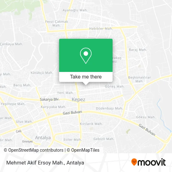 Mehmet Akif Ersoy Mah. map