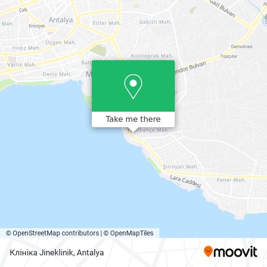 Клініка Jineklinik map