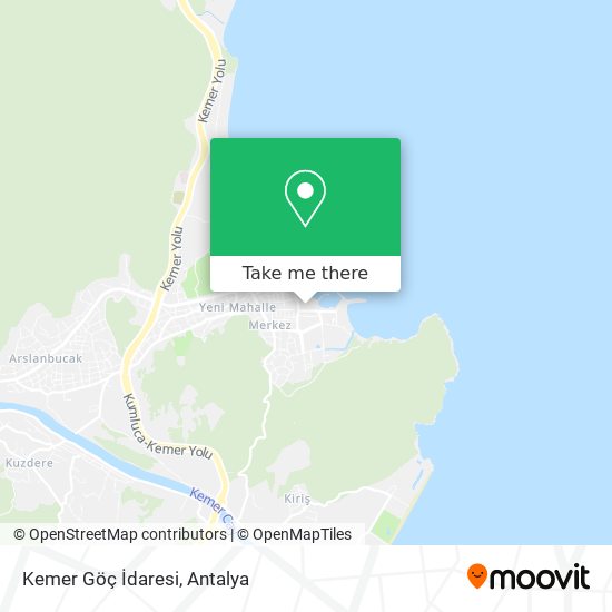 Kemer Göç İdaresi map