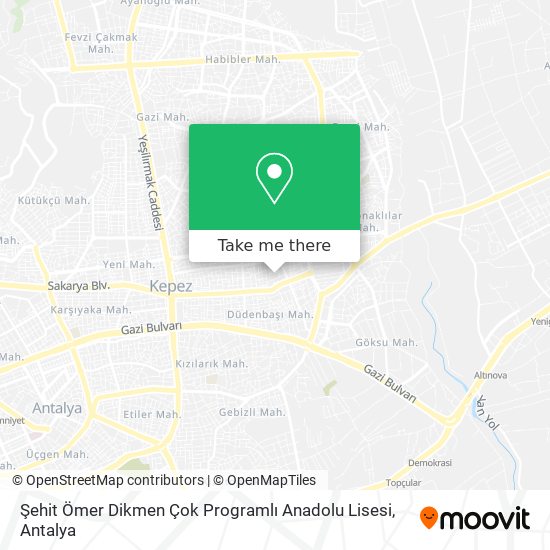 Şehit Ömer Dikmen Çok Programlı Anadolu Lisesi map