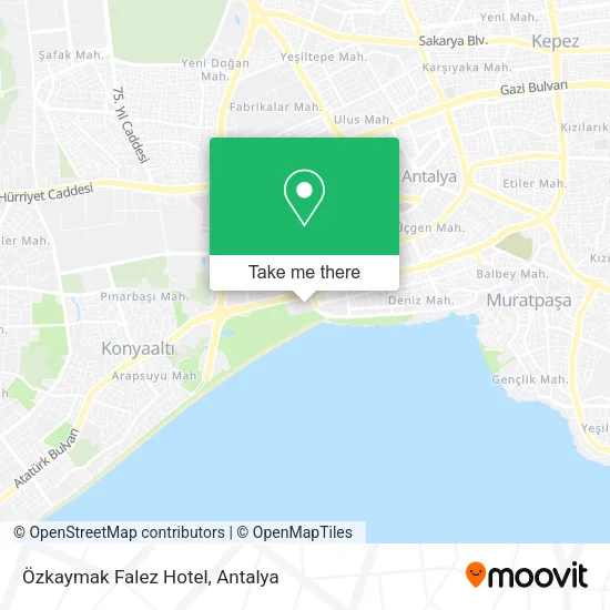 Özkaymak Falez Hotel map