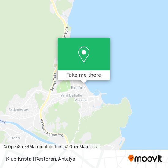 Klub Kristall Restoran map