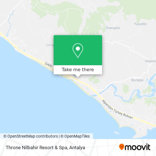 Throne Nilbahir Resort & Spa map